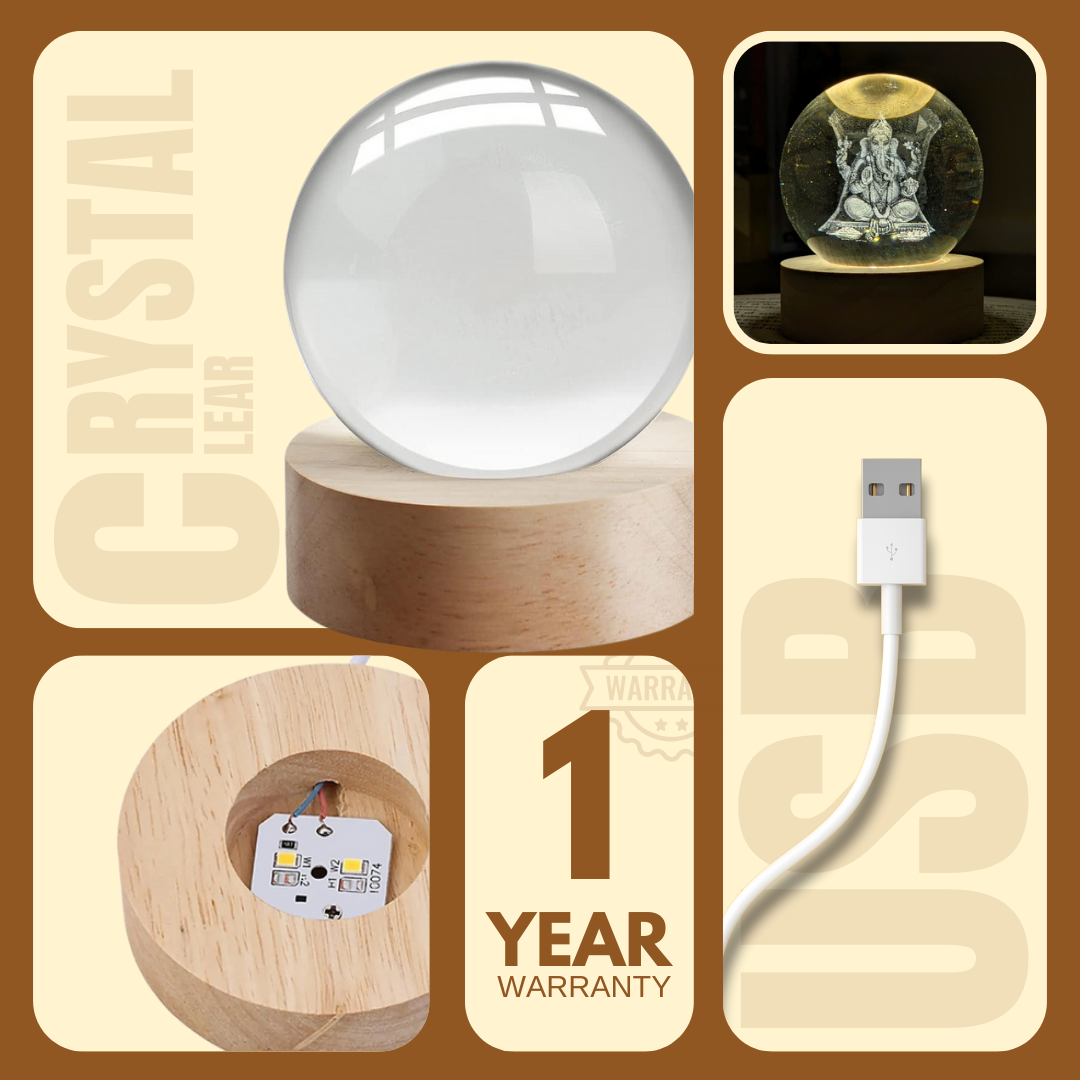 Ganesh lamp with 1 year warranty